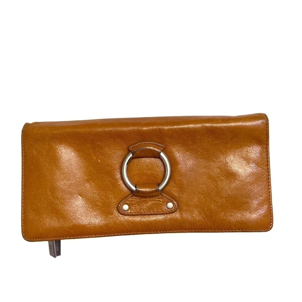 Hobo brown leather wristlet clutch bag - Picture 2 of 14